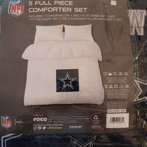 Dallas cowboys 5 piece full comforter set